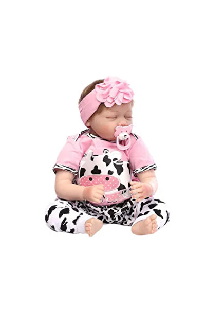 Arabest Soft body realistic baby doll with cow costume suitable for 3 4 5 6 7 8 9-year-old girl gift