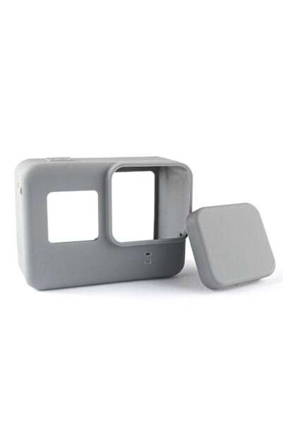 XTW Protective Silicone Case and Lens Cap for GoPro Hero 5/6/7 — Gray