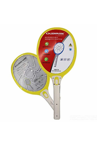 Olsenmark Rechargeable Mosquito Swatter, ABS Material - 800mAh Lead Acid Battery Long Working Safe a