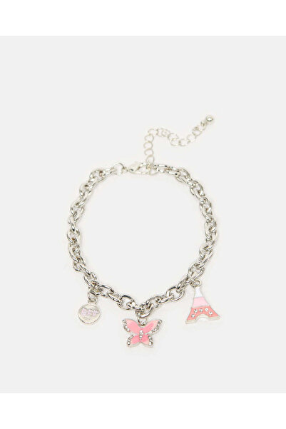 REDTAG Girls Silver Embellished Bracelet