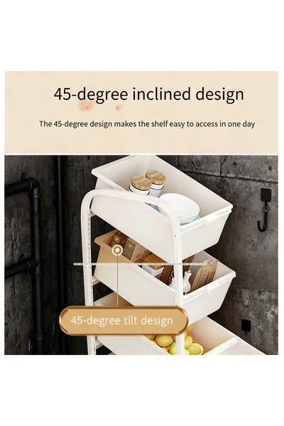 Shangxing Storage box/movable storage shelf,Living room storage rack/kitchen storage rack,2 Size Options