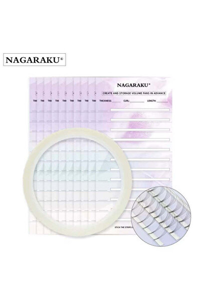 NAGARAKU Palete Evantaie Premade Extensii Gene