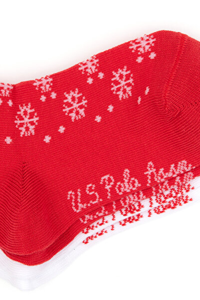 U.S. Polo Assn. Girl's Red Socks 50318071-Vr030