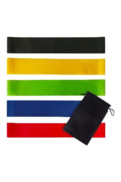 Generic مجموعة أحزمة مقاومة لللاتكس مكونة من 5 قطع