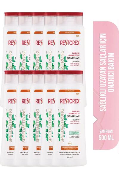 Restorex Speed Strong Kuru ve Normal Saçlar İçin Bakım Şampuanı 500 ml - Sarm...