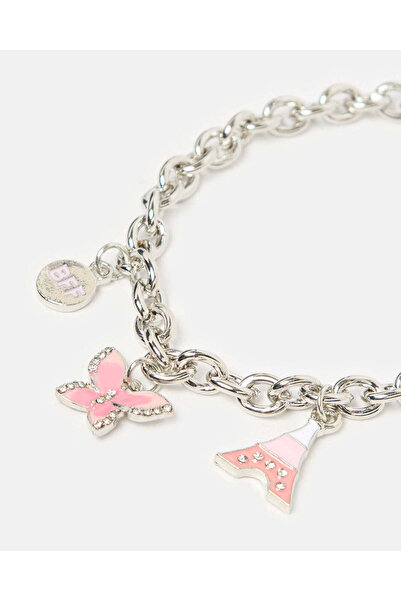 REDTAG Girls Silver Embellished Bracelet
