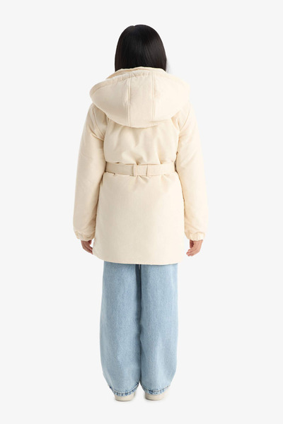 DeFacto Girl's Water Repellent Hooded Raincoat