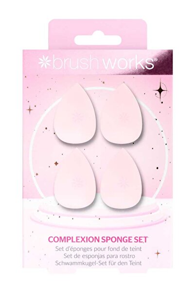 Brushworks 4 Piece Facial Sponge Set