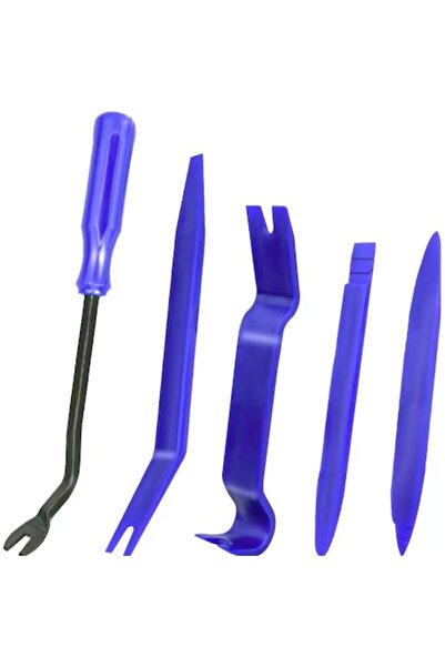 CAR Trusă profesională de scule pentru îndepărtarea tapițeriei, 5 piese, alba...