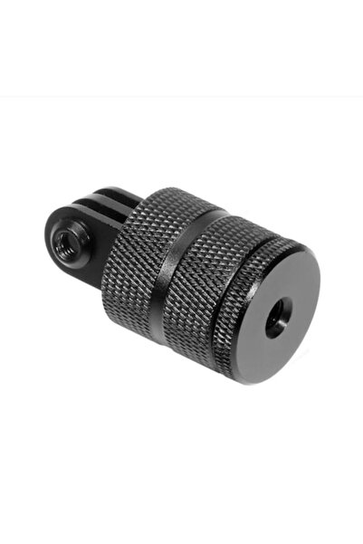 XTW Adaptor de montare pe trepied rotativ la 360 de grade pentru camere GoPro/de acțiune, filet de 1/4", aluminiu