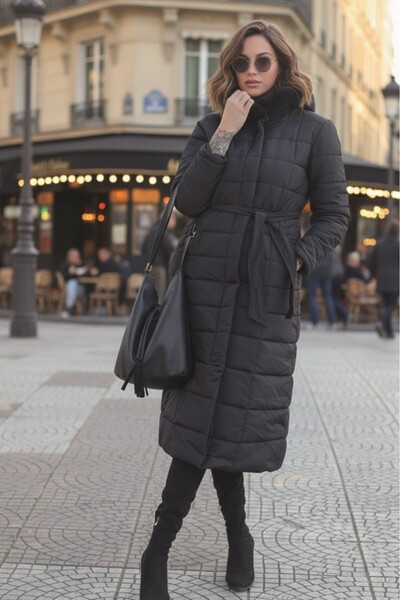 Toridas Günlük Kışlık Tam Boy Kadın Şişme Mont