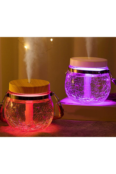 Mihai Humidifier with 8 LEDs 2W ABS 400 ml Transparent ANDOWL QZJ987