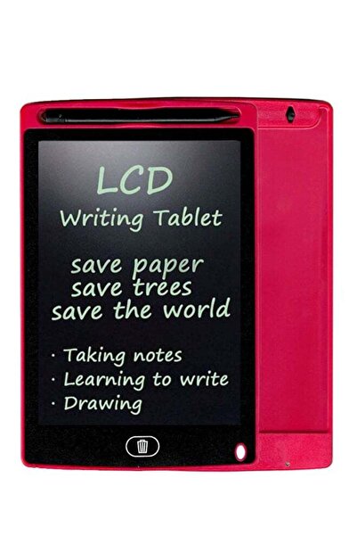 AGD جهاز لوحي محمول للكتابة بشاشة LCD مقاس 8.5 بوصة (وردي/أسود)