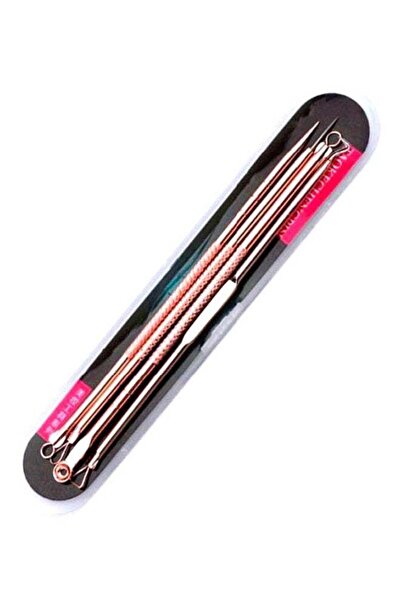 Other مجموعة إبر لإزالة الرؤوس السوداء والشوائب - 4 قطع - وردي