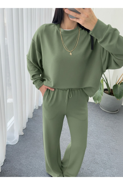 YAKAMEL KADIN MODAL 2 İPLİK RAHAT EŞOFMAN TAKIMI