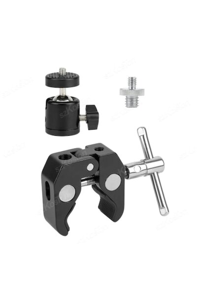 XTW Clemă de montare pentru GoPro și camere de acțiune - aluminiu, șurub de 1...