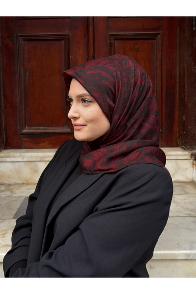 Ma'Polien Soft Eşarp Bordo-Kırmızı