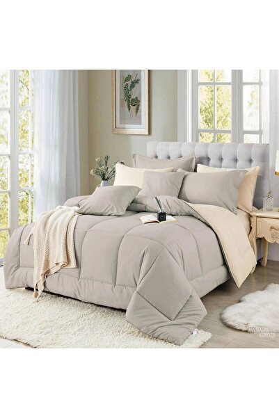 MIXSNOW Bedding Comforter Set for All Season, Ultra Soft Bedding Sets with Comforter, Sheets, Pillowcase