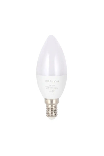 EPSİLON 5W LED Bulb Daylight Candle Lamp- White