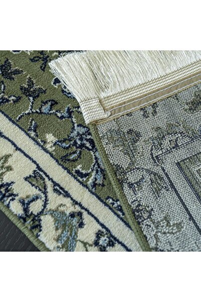 Platinum Mihrab Prayer Rug - Rawdat Al-Madinah, 70 cm x 1.1 m, Green