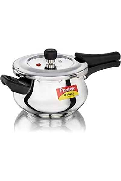 Prestige طنجرة ضغط ديلوكس ألفا سفاتش هاندي، 3 لتر، ستانلس ستيل، فضي