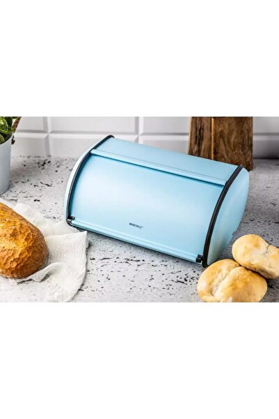 Kinghoff Bread box, steel, blue, 15 x 24 x 36 cm,