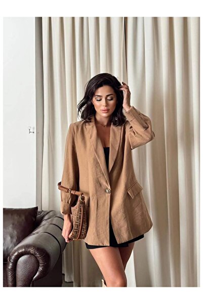 Coral Tek Düğmeli Ceket 2003 Bisküvi