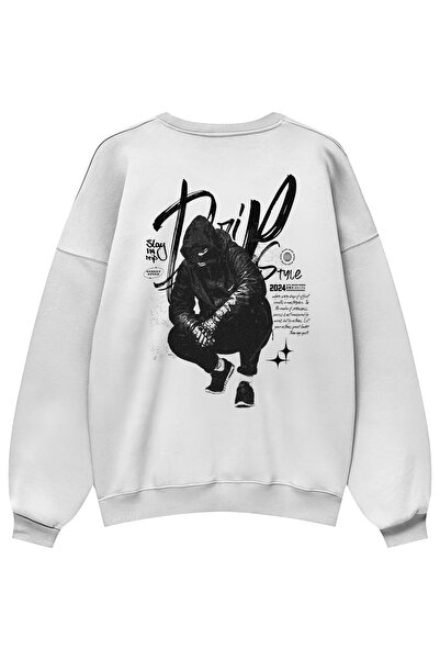 Holgim Drip Style Printed Unisex Oversized Sweatshirt