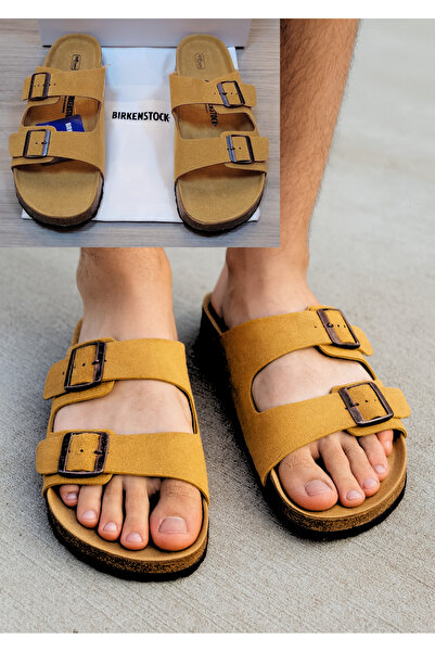 essentialneedsforall Men's Comfort Double-Strap Soft Footbed Sandals With Adjustable Buckles