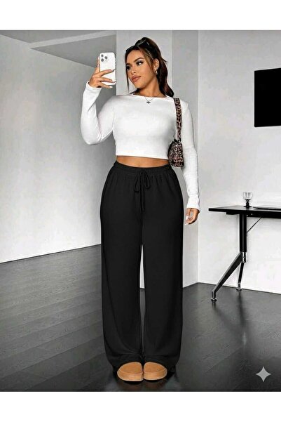 SERYY MODA Γυναικείο μαύρο χειμερινό παντελόνι αθλητικής φόρμας υψηλής ποιότη...