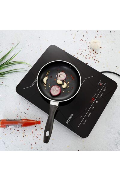 KRYPTON Infrared Cooktop 2000W Ceramic Glass, Digital LED, 8 Power Levels