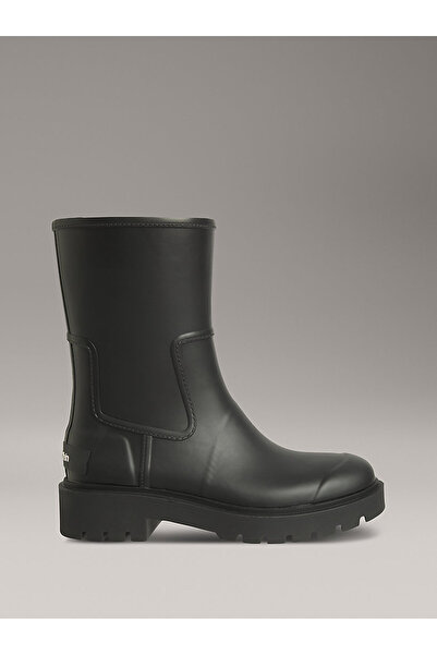 Calvin Klein Kadın Su Geçirmez Tırtıklı Tabanlı Yağmur Botu - Siyah