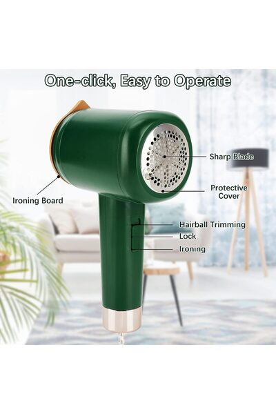 Amir 2-in-1 iron and portable lint remover