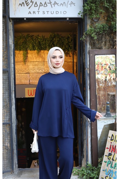 NİSUM MODA Buttoned Modal Suit