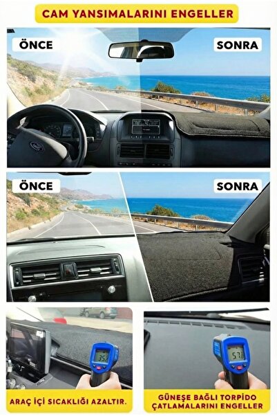 niseda Fıat tıpo 1992-1997 modellerine uygun dijitaltorpido koruma halısı gri...