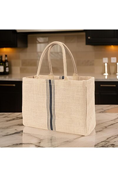 genernic KAF Home Jute Market Shopping Bag with Handle