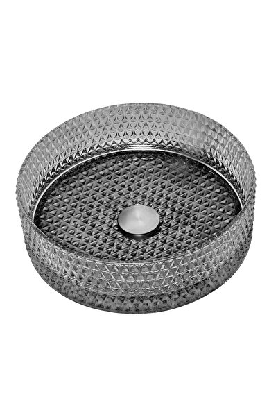 SanDonna MIRA tempered glass washbasin Total black