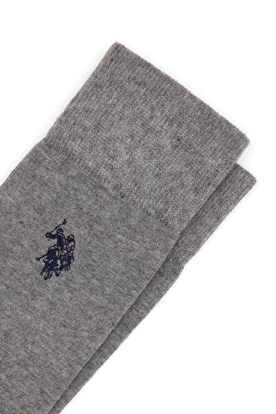 U.S. Polo Assn. Men's Gray Melange Socks 50317965-Vr086