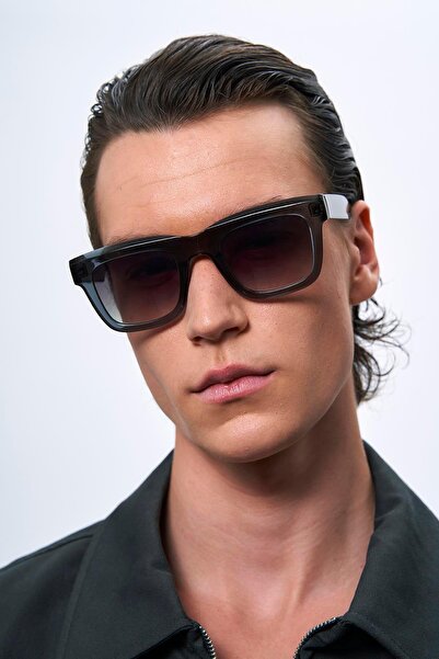 Bilge Karga Velmor Grey Green Gradient Men's Sunglasses