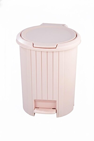 Bayev Special Quality Push-Open Mechanism Bathroom and Kitchen Pedal Trash Can - Pink