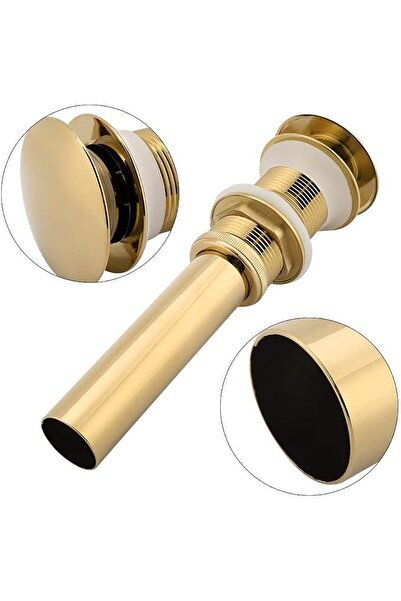 SanDonna Stainless steel washbasin - HD400 ROUND GOLD