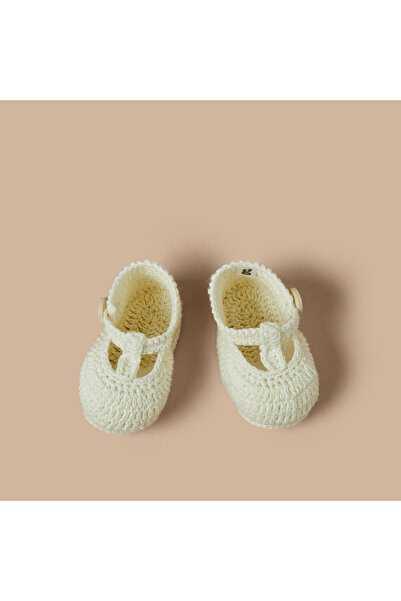 giggles Textured Booties with Slip On Closure