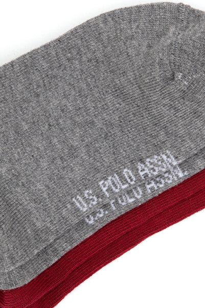 U.S. Polo Assn. Boy's Gray Melange Socks 50318051-Vr086