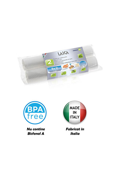 LAICA VT3509 food vacuum rolls, 28 x 600 cm, 2 pcs