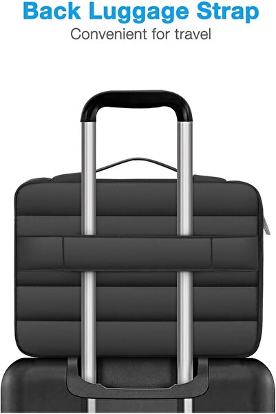 Generic MOSISO 360 Protective 15-16 inch Puffy Laptop Sleeve 15.6 inch - Black