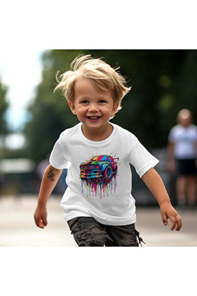 matelio Tricou copii Mașină Neon Art