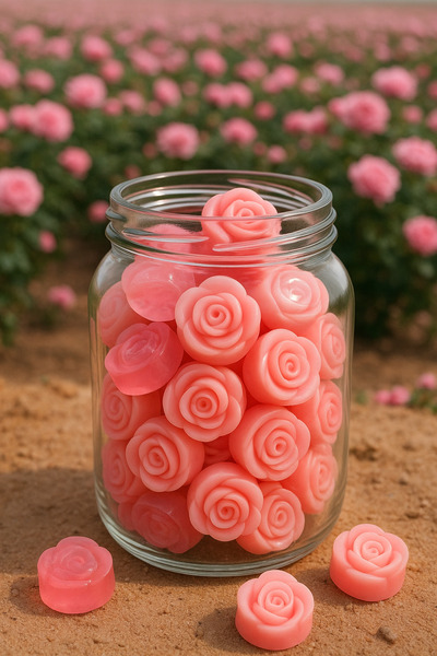 Günebakan صابون الورد المصغر في وعاء هدايا 330 سي سي