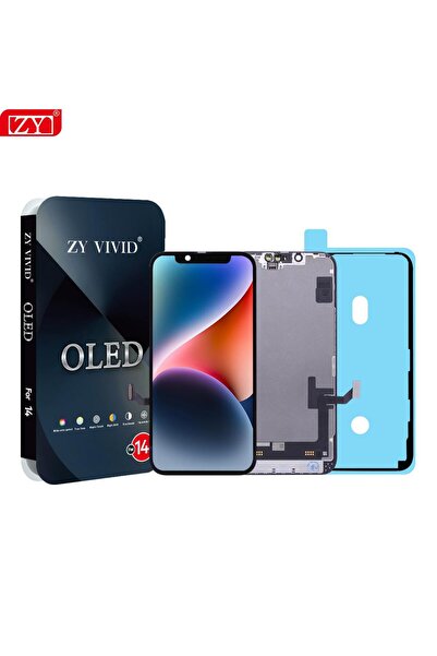 CEPAKS شاشة آيفون 14 ZY OLED LCD مع شريط سائل مرفق