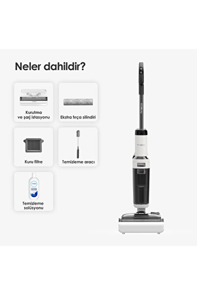 Tineco Floor One S6 Stretch Pro Kablosuz Akıllı Islak Kuru Süpürge