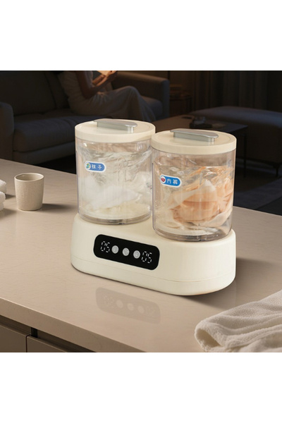 MACON Dual-Drum Mini Portable Washing Machine for Socks and Underwear with Gentle 8D Agitation System Home